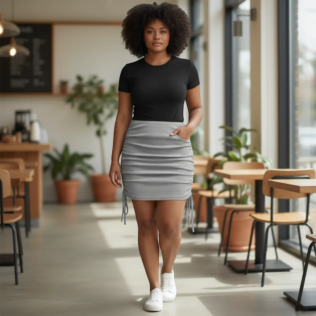 Chic Mini Skirt - Sleek High-Waist Fit & Versatile Silhouette | LINKA STREET-Linka Street