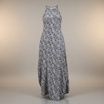 Ditsy Floral Maxi Dress - Elegant Tied-Back Summer Silhouette | LINKA STREET-Linka Street