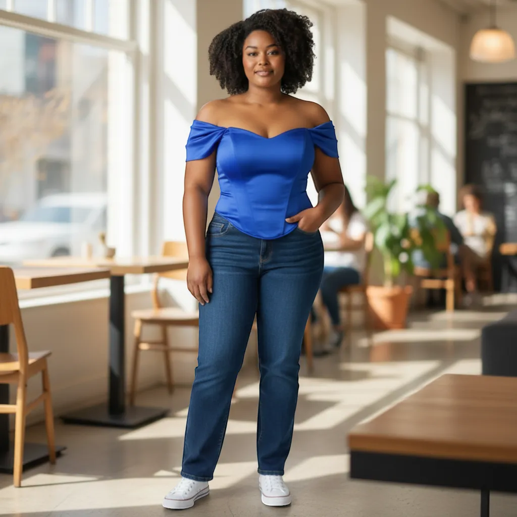 Elegant Satin Top - Timeless V-Neck Silk-Touch Silhouette | LINKA STREET-Linka Street