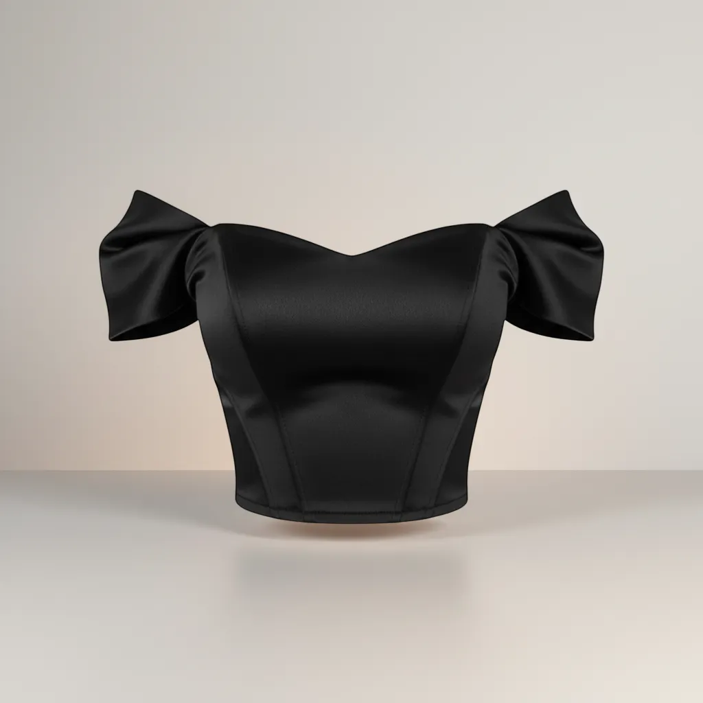 Elegant Satin Top - Timeless V-Neck Silk-Touch Silhouette | LINKA STREET-Linka Street