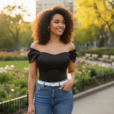 Elegant Satin Top - Timeless V-Neck Silk-Touch Silhouette | LINKA STREET-Linka Street