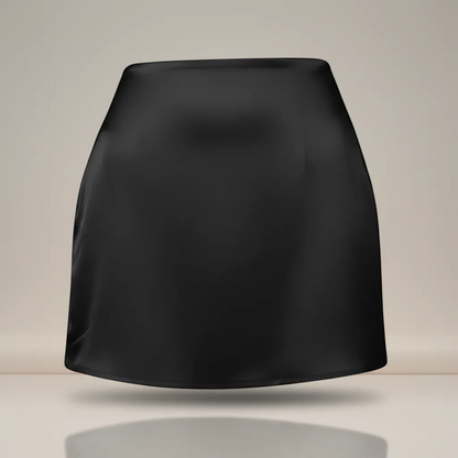 High-Waist Satin Short Skirt - Elegant Silk-Touch Mini | LINKA STREET-Linka Street