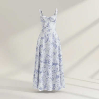 Mariah Floral Dress - Elegant Vibrant Flowing Silhouette | LINKA STREET-Linka Street