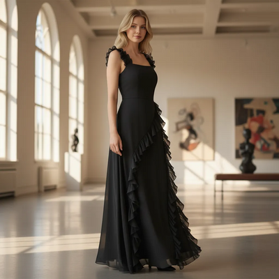 Osveci Ruffle Dress - Elegant Romatic Feminine Mini | LINKA STREET-Linka Street