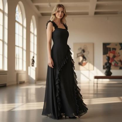 Osveci Ruffle Dress - Elegant Romatic Feminine Mini | LINKA STREET-Linka Street