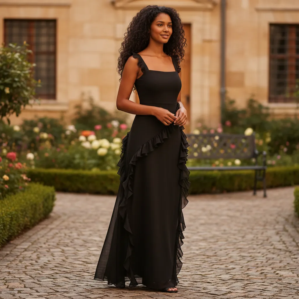 Osveci Ruffle Dress - Elegant Romatic Feminine Mini | LINKA STREET-Linka Street