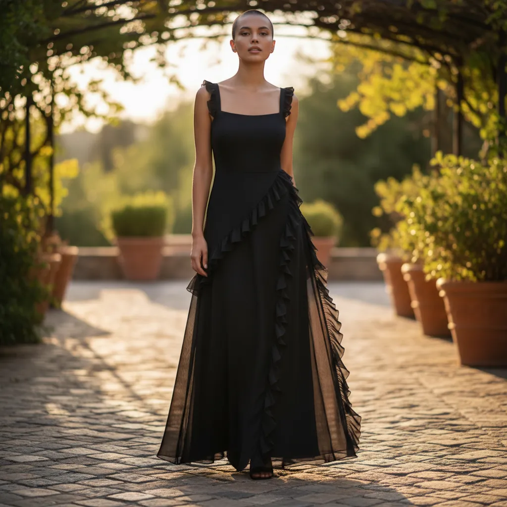 Osveci Ruffle Dress - Elegant Romatic Feminine Mini | LINKA STREET-Linka Street