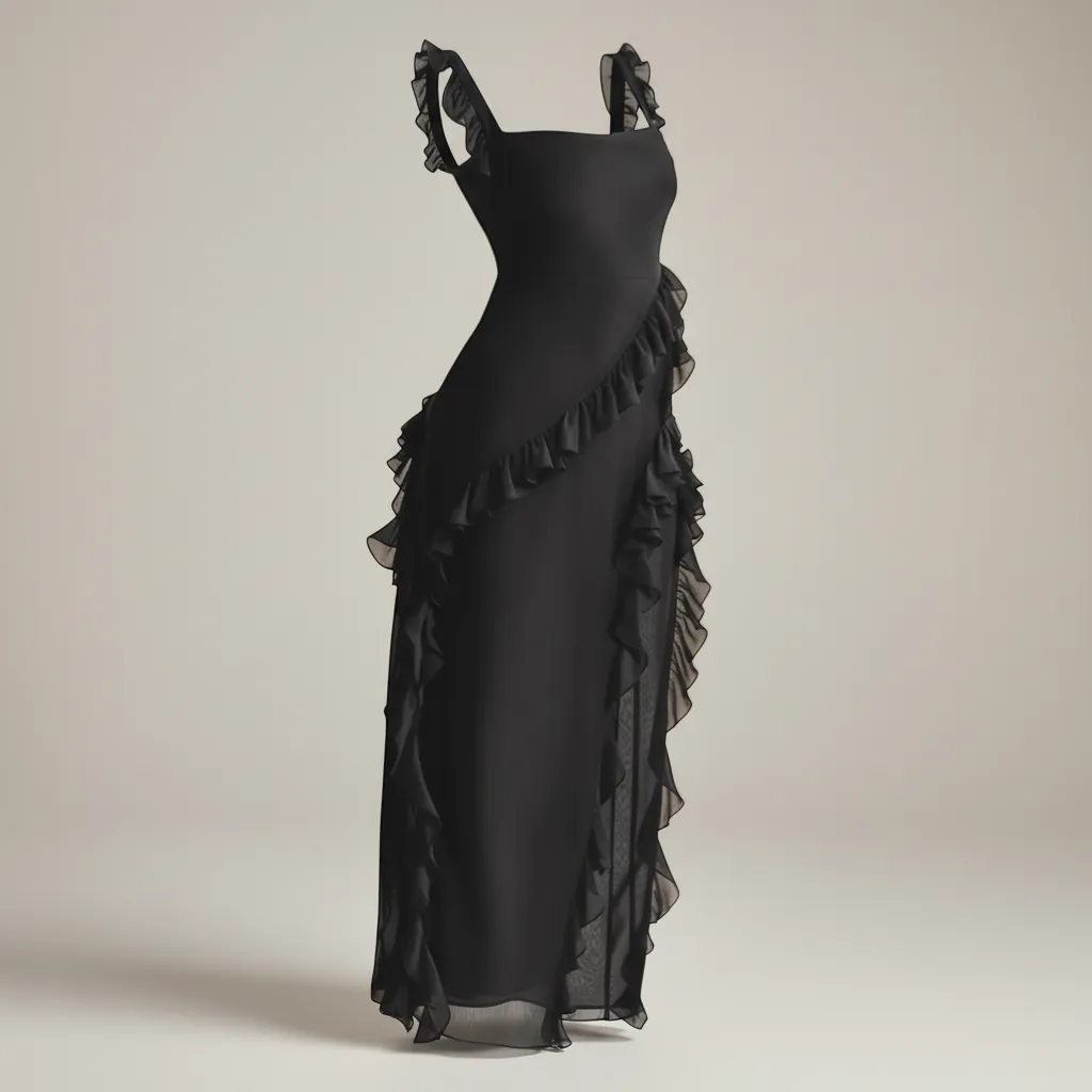 Osveci Ruffle Dress - Elegant Romatic Feminine Mini | LINKA STREET-Linka Street