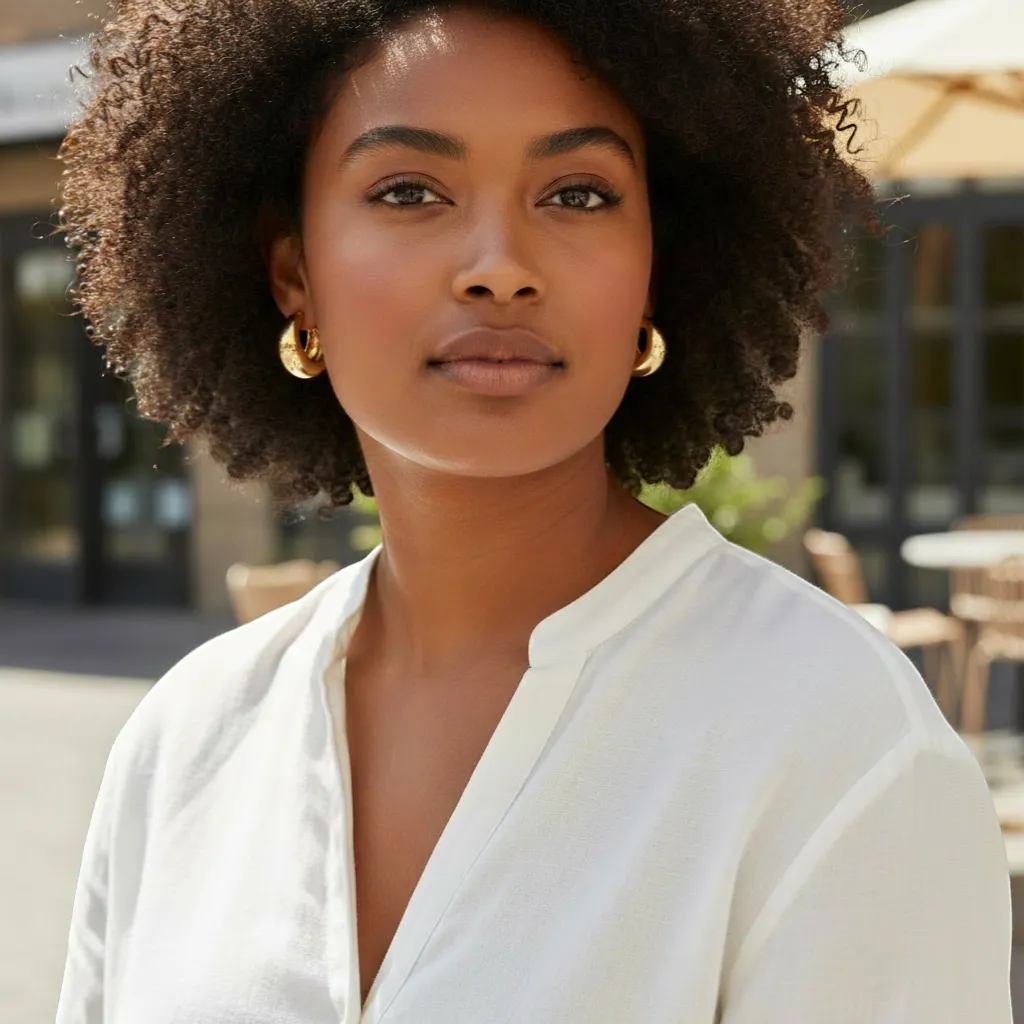 Trendy Stainless Steel Hoop Earrings - Bold 40mm Round Statement | LINKA STREET-Linka Street