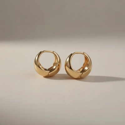 Trendy Stainless Steel Hoop Earrings - Bold 40mm Round Statement | LINKA STREET-Linka Street