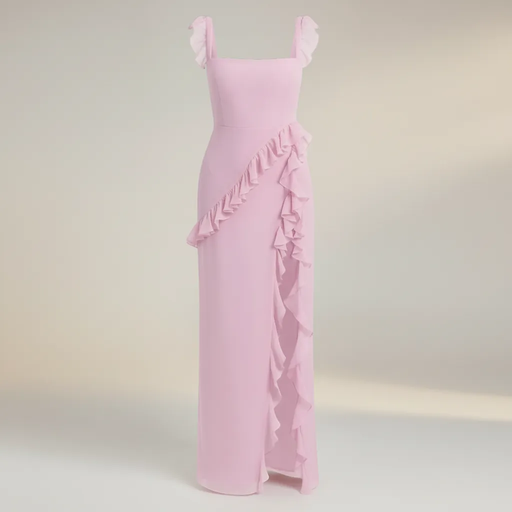 Viviana Maxi Dress - Elegant Flowing Evening Silhouette | LINKA STREET-Linka Street