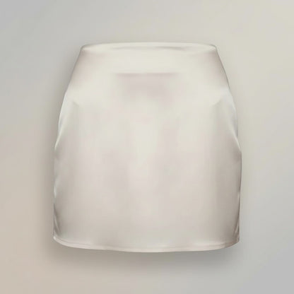 High-Waist Satin Short Skirt - Elegant Silk-Touch Mini | LINKA STREET