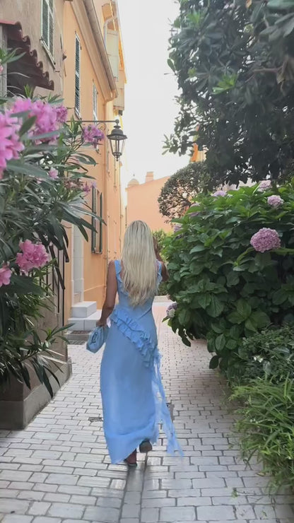 Viviana Maxi Dress - Elegant Flowing Evening Silhouette | LINKA STREET